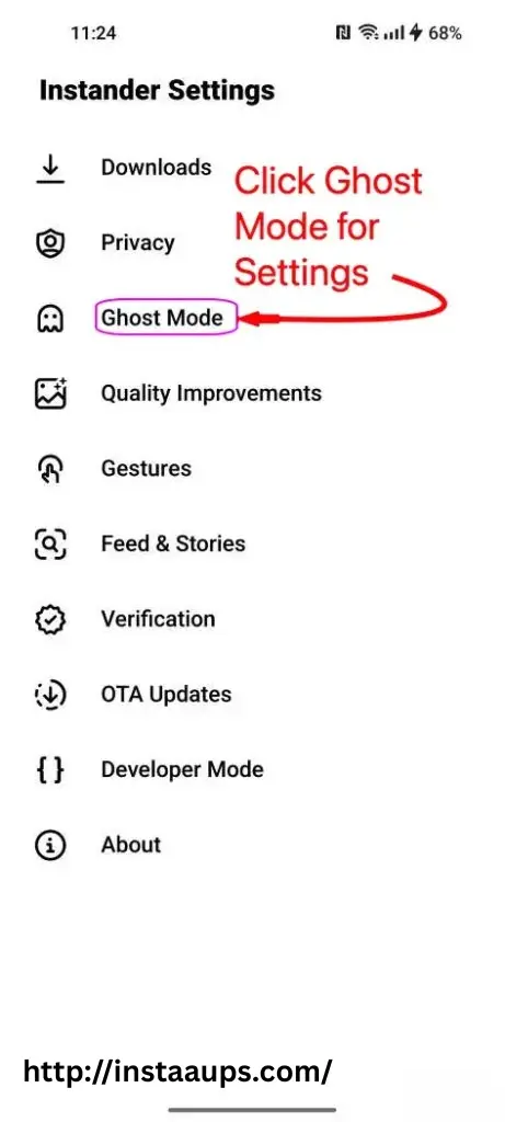 Download Instander 18.1 APK for Android (Update April 2025) 7 ghostmode