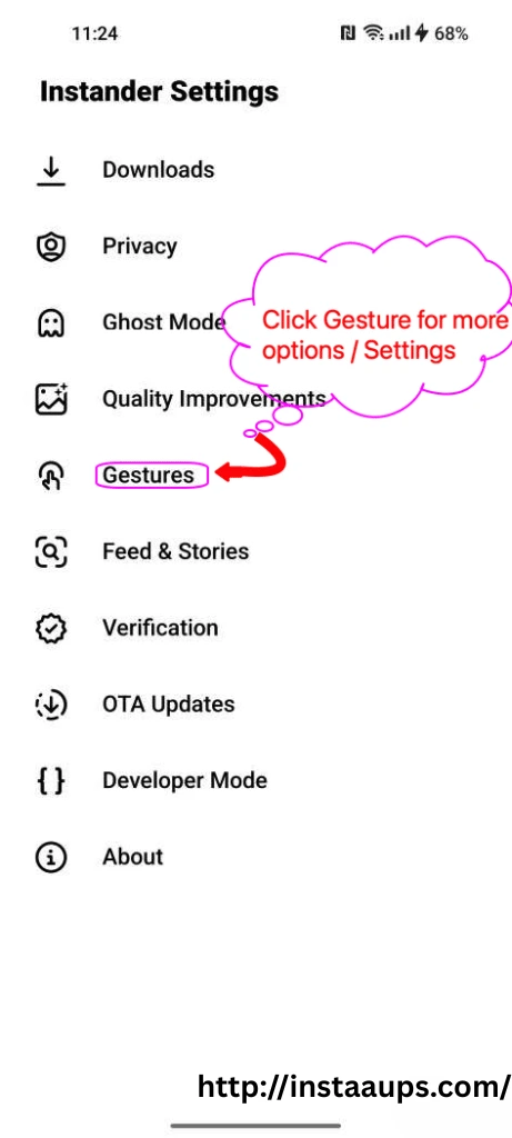 Download Instander 18.1 APK for Android (Update April 2025) 15 select gestures