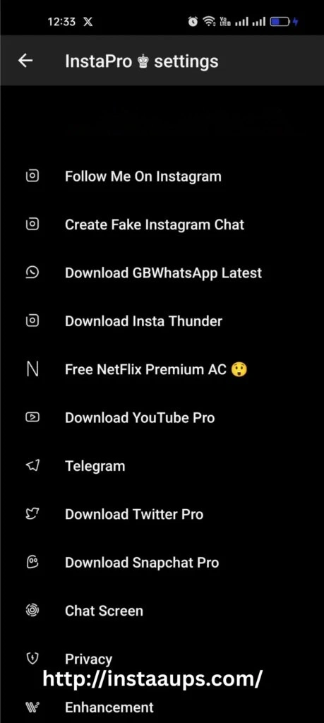 Insta pro2 setting